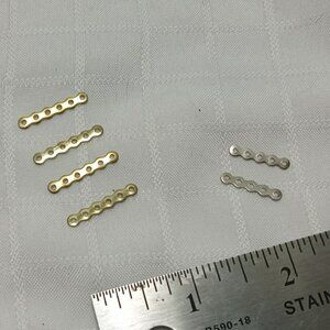 4 vintage 6-hole row dividers and 2 vintage row dividers